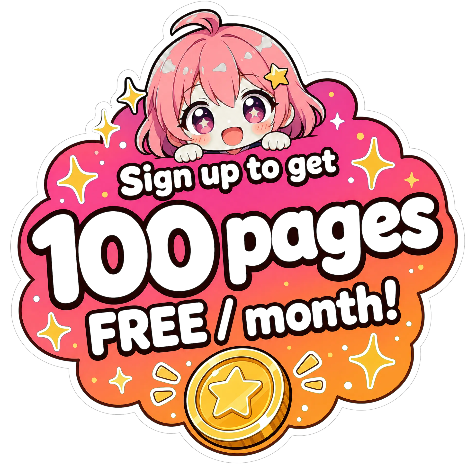 Accedi per tradurre gratis 100 pagine di manga ogni mese